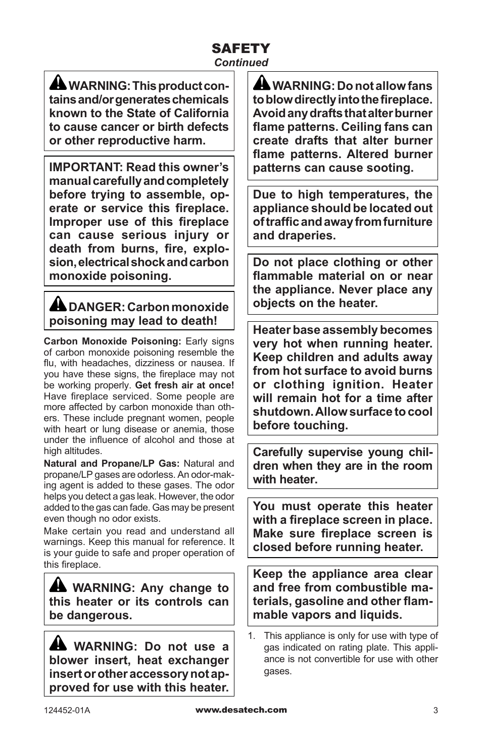 Desa VyS18NC User Manual | Page 3 / 32