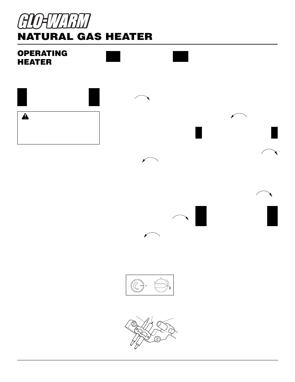 Natural gas heater, Operating heater, Continued | For your safety read before lighting, Lighting instructions, Thermostat control operation | Desa FA-10BA User Manual | Page 12 / 26