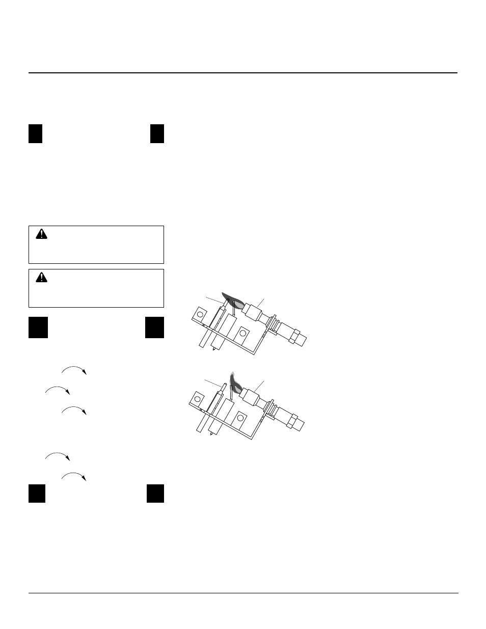 Inspecting burners, Operating heater, Continued | Desa and FVF30N User Manual | Page 16 / 24