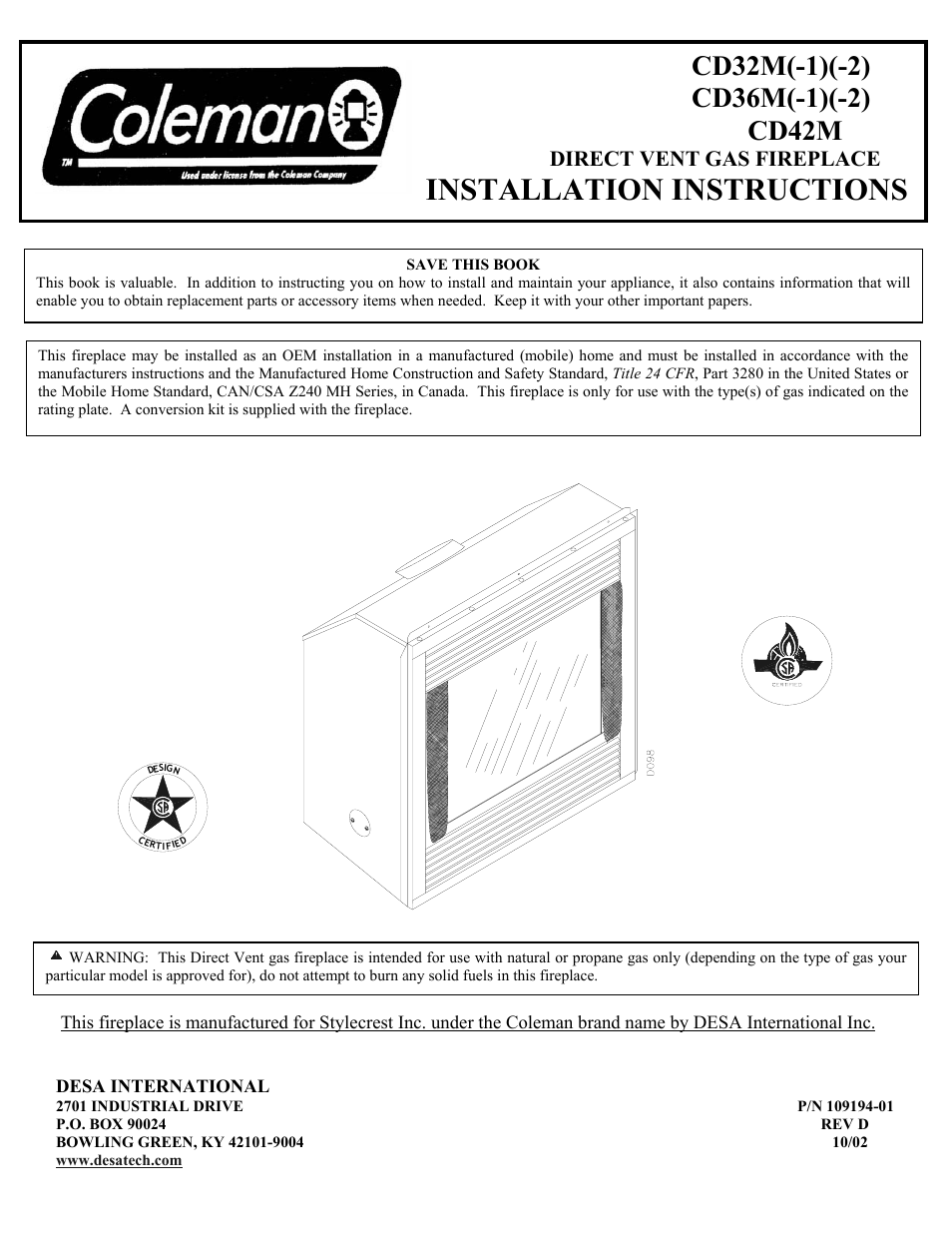 Desa CD32M (-1)(-2) User Manual | 19 pages