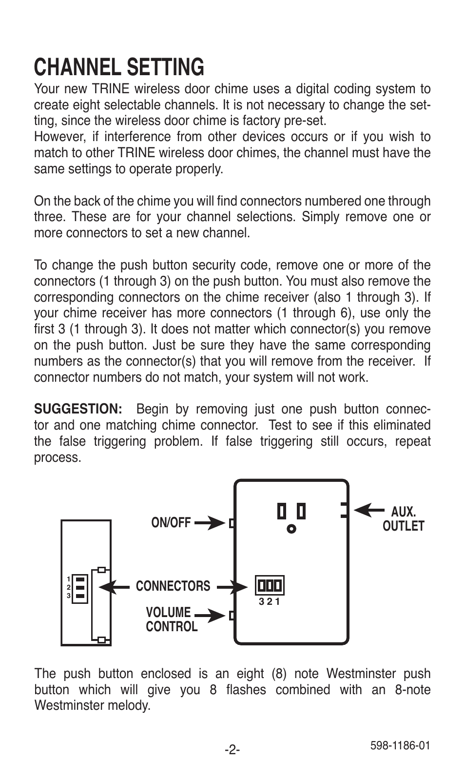 Channel setting | Desa TRINE 598-1186-01 User Manual | Page 2 / 16