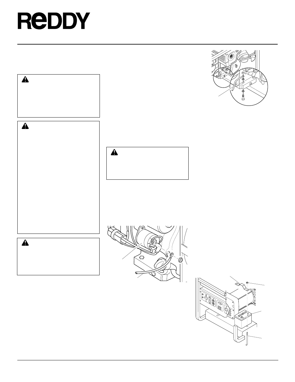 Portable gasoline generators, Battery | Desa Rgh3000 User Manual | Page 8 / 28