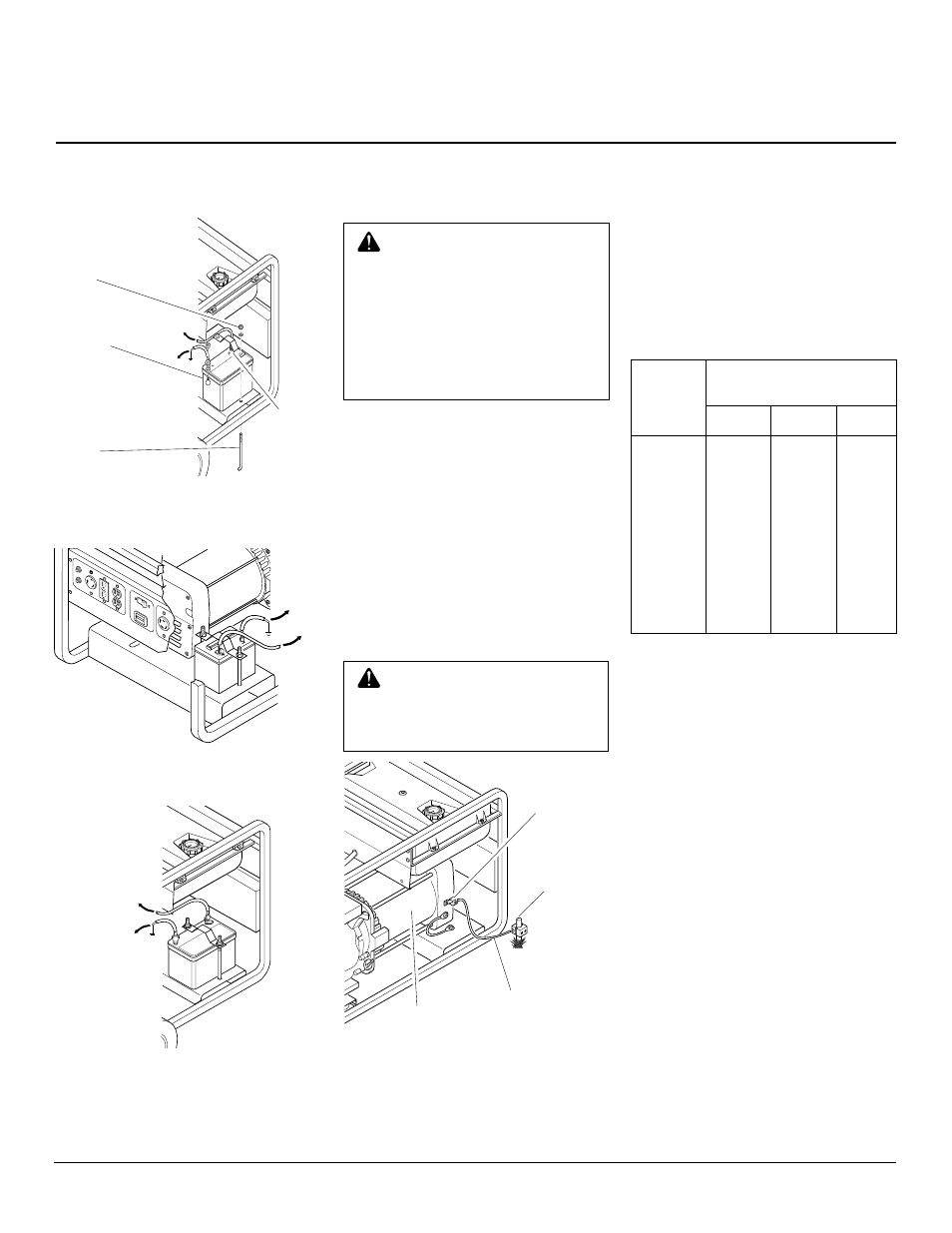 Owner’s manual, Battery, Extension cords | Generator grounding, Continued | Desa Rgh3000 User Manual | Page 9 / 28