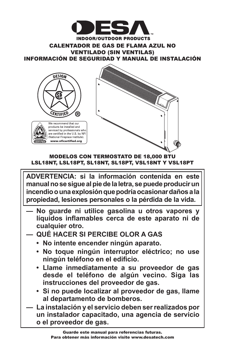 Desa VSL18NT User Manual | Page 29 / 56