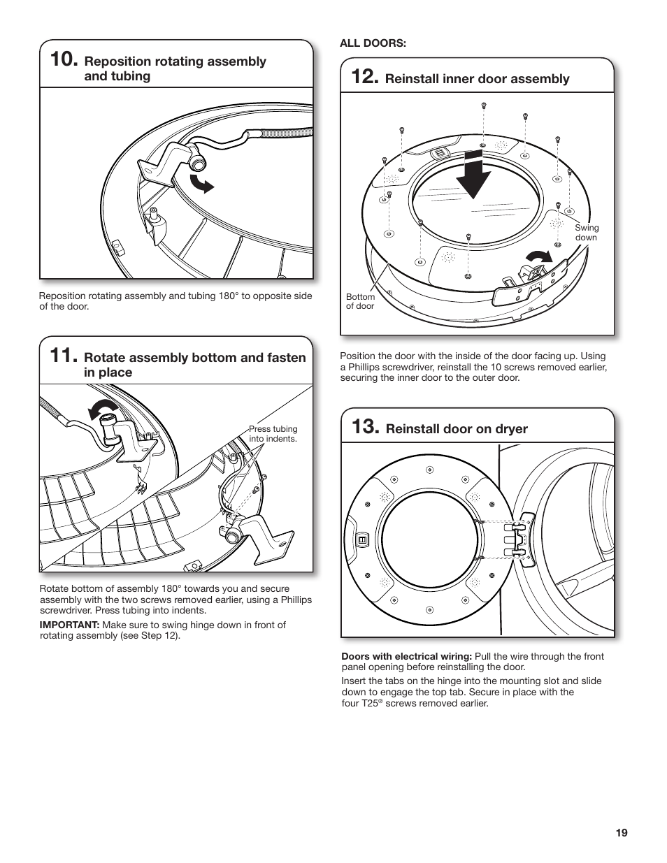 Whirlpool 27 Inch Ventless Electric Dryer Installation Instructions User Manual | Page 19 / 32