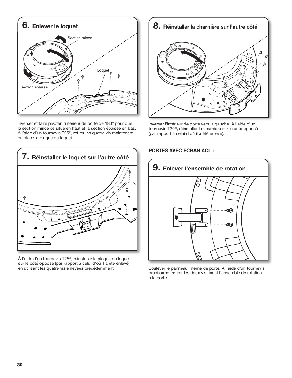 Whirlpool 27 Inch Ventless Electric Dryer Installation Instructions User Manual | Page 30 / 32