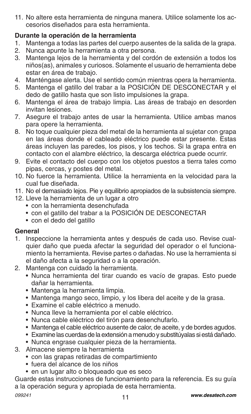 Desa 34392 User Manual | Page 11 / 24
