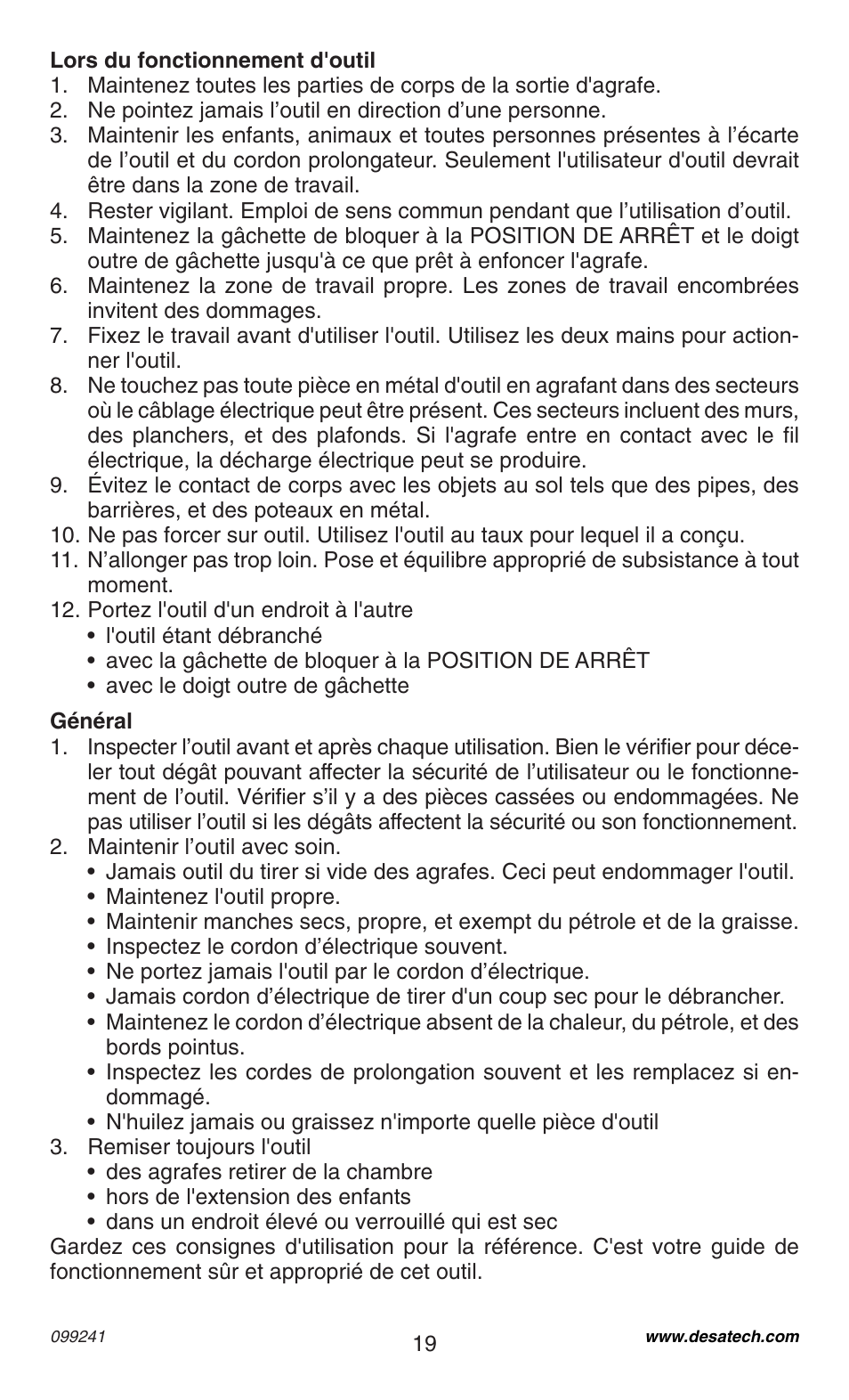Desa 34392 User Manual | Page 19 / 24
