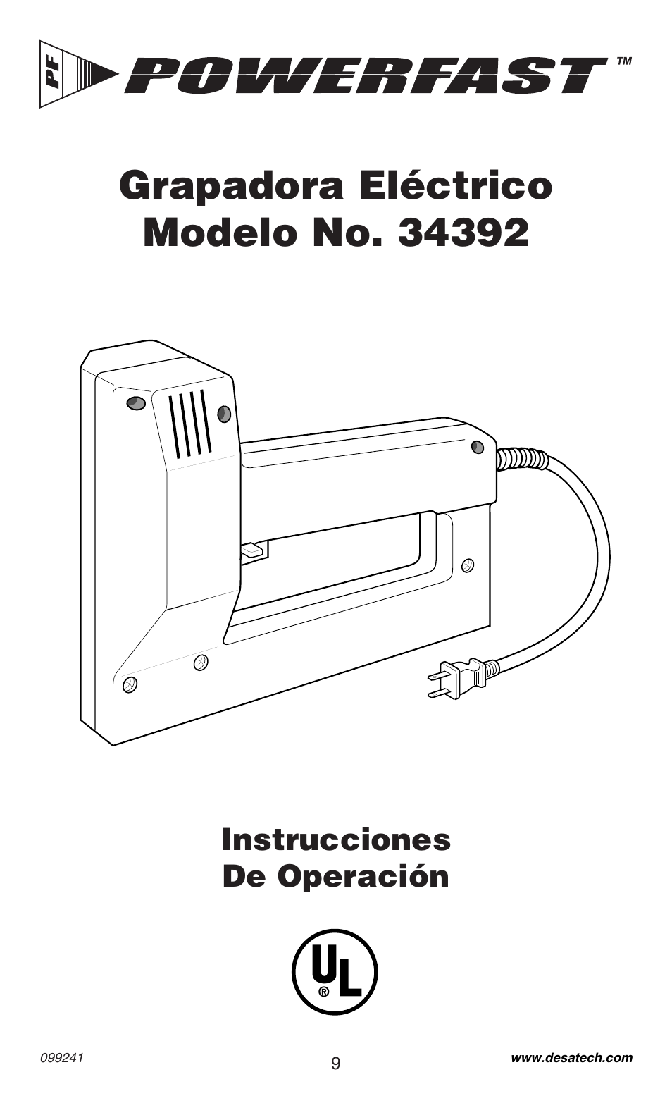 Instrucciones de operación | Desa 34392 User Manual | Page 9 / 24