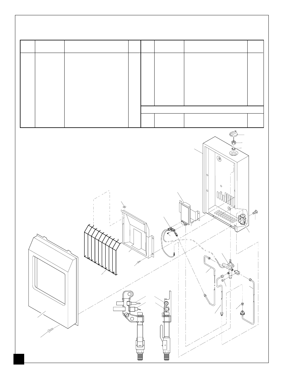 Parts list, Illustrated parts breakdown, Model vp5a | Desa VP5A User Manual | Page 22 / 24