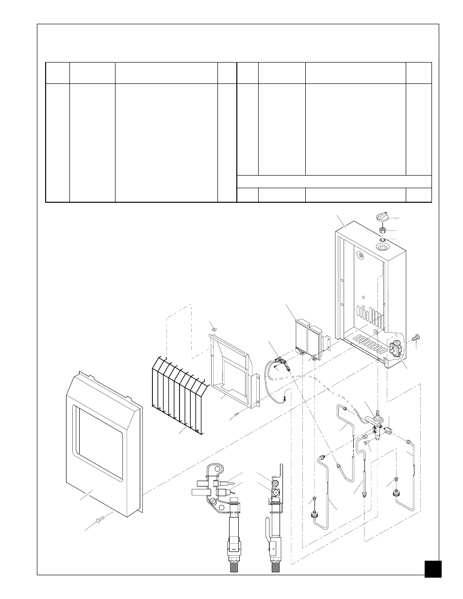 Illustrated parts breakdown, Parts list, Model vp11 | Desa VP5A User Manual | Page 23 / 24