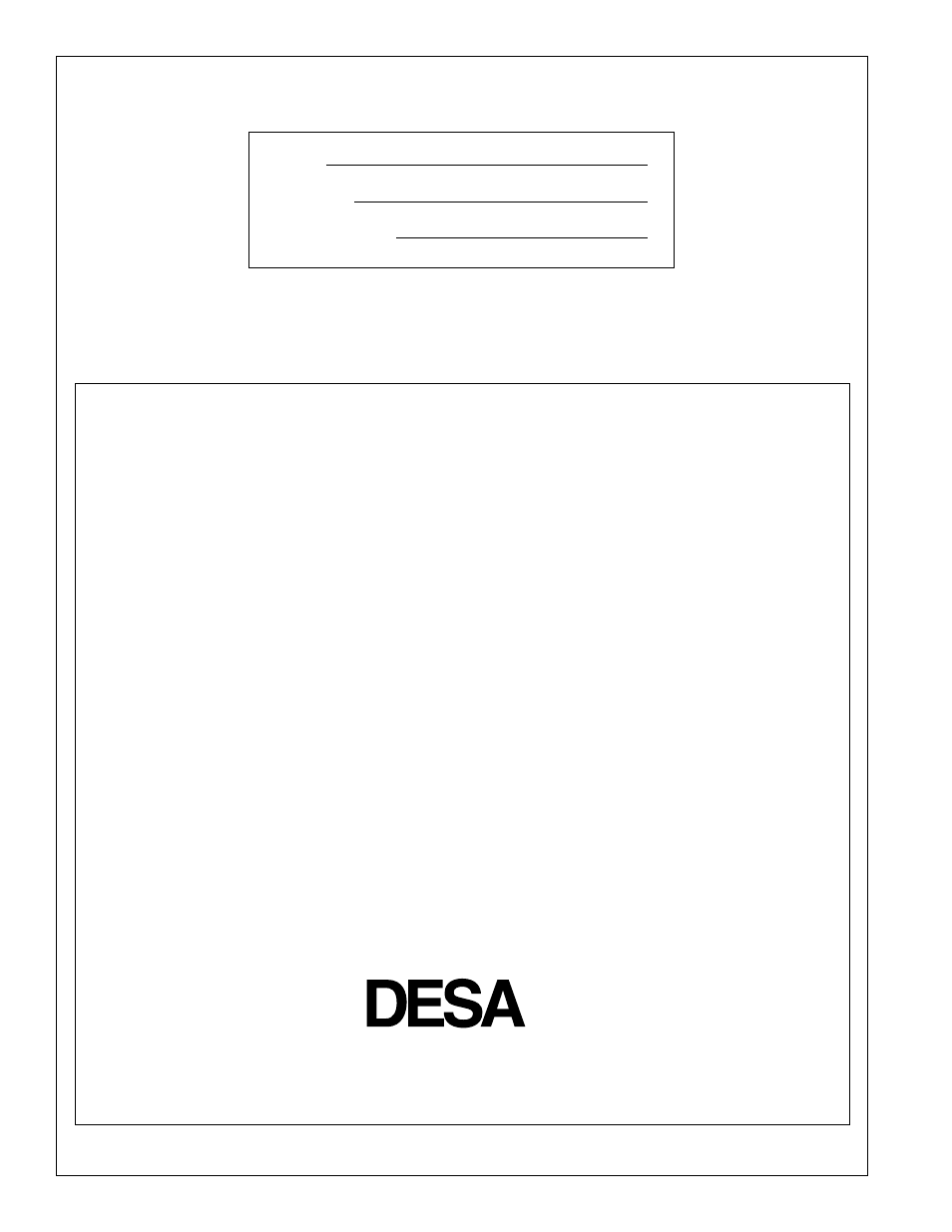 Warranty information | Desa VP5A User Manual | Page 24 / 24