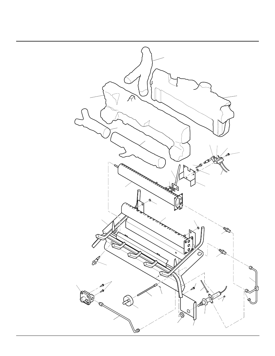 Unvented natural gas log heater, Illustrated parts breakdown | Desa 103426-01 User Manual | Page 28 / 32