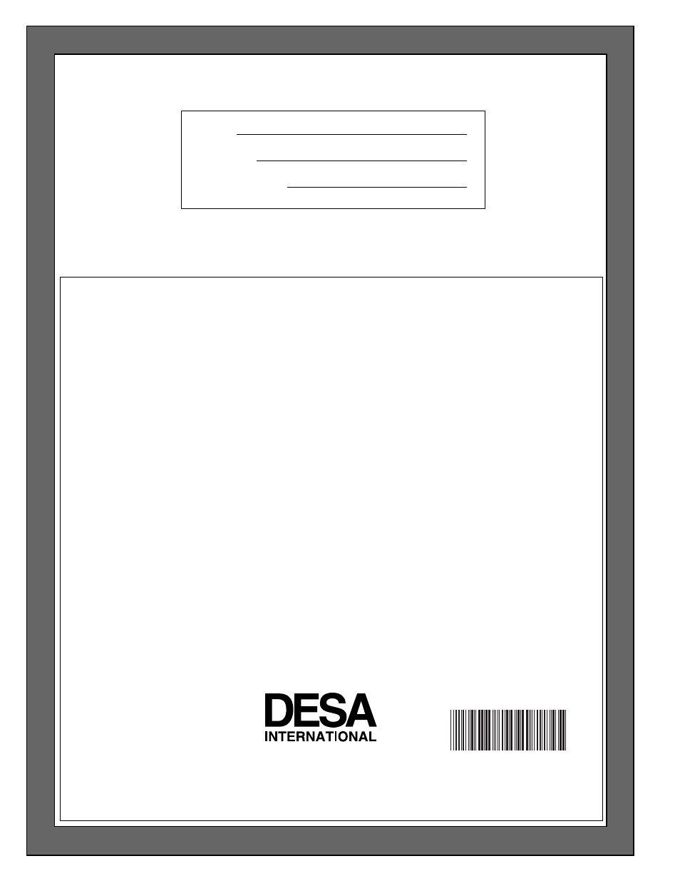 Warranty information | Desa 103426-01 User Manual | Page 32 / 32