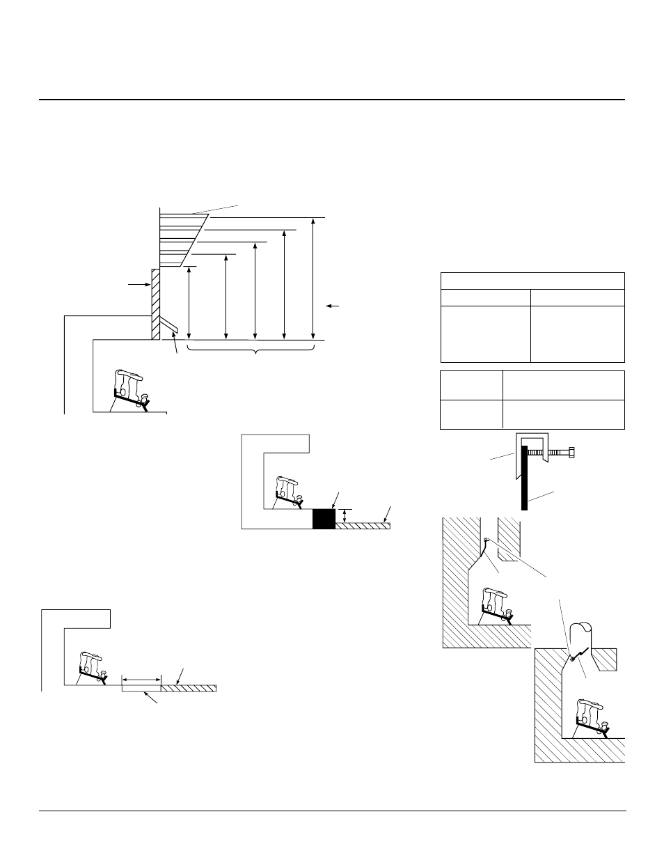 Unvented natural gas log heater, Installation, Continued | Floor clearances | Desa 103426-01 User Manual | Page 8 / 32