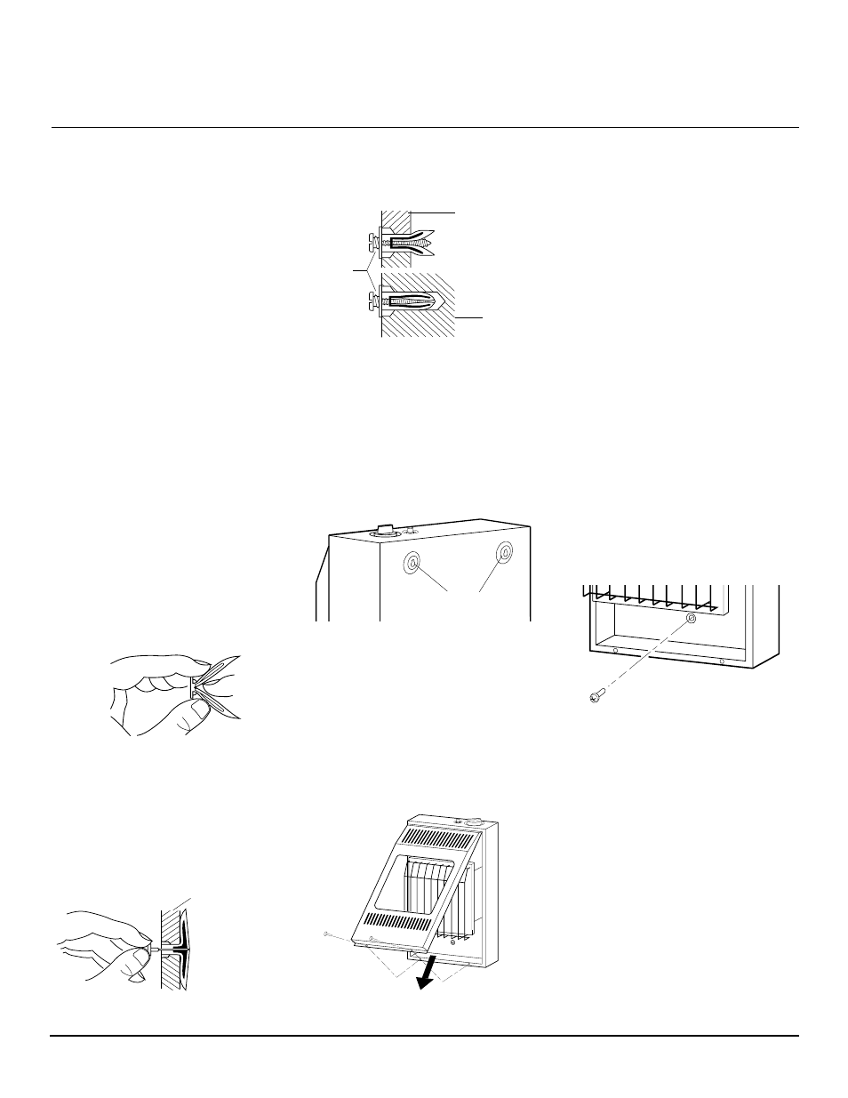 Owner’s manual, Installing to wall | Desa VN6C User Manual | Page 7 / 20