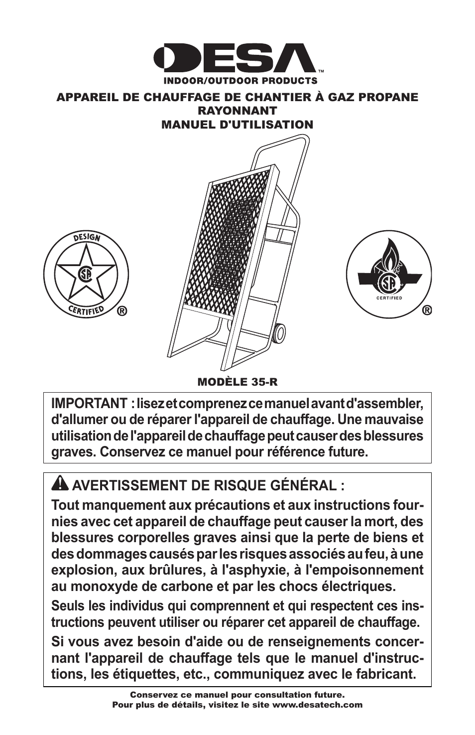 Desa 35-R User Manual | Page 25 / 36