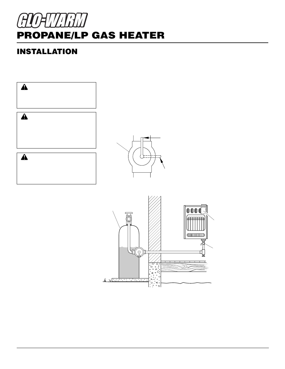 Propane/lp gas heater, Installation, Continued | Desa FB-60BA User Manual | Page 10 / 26