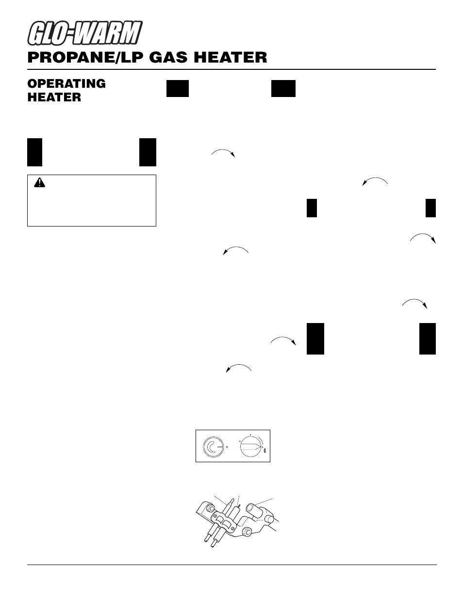 Propane/lp gas heater, Operating heater, Continued | For your safety read before lighting, Lighting instructions, Thermostat control operation | Desa FB-60BA User Manual | Page 12 / 26