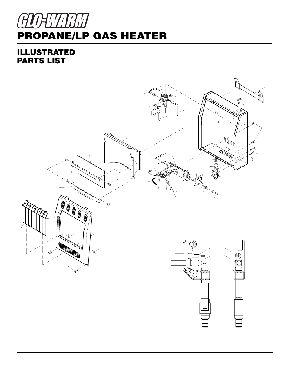 Propane/lp gas heater, Illustrated parts list | Desa FB-60BA User Manual | Page 22 / 26