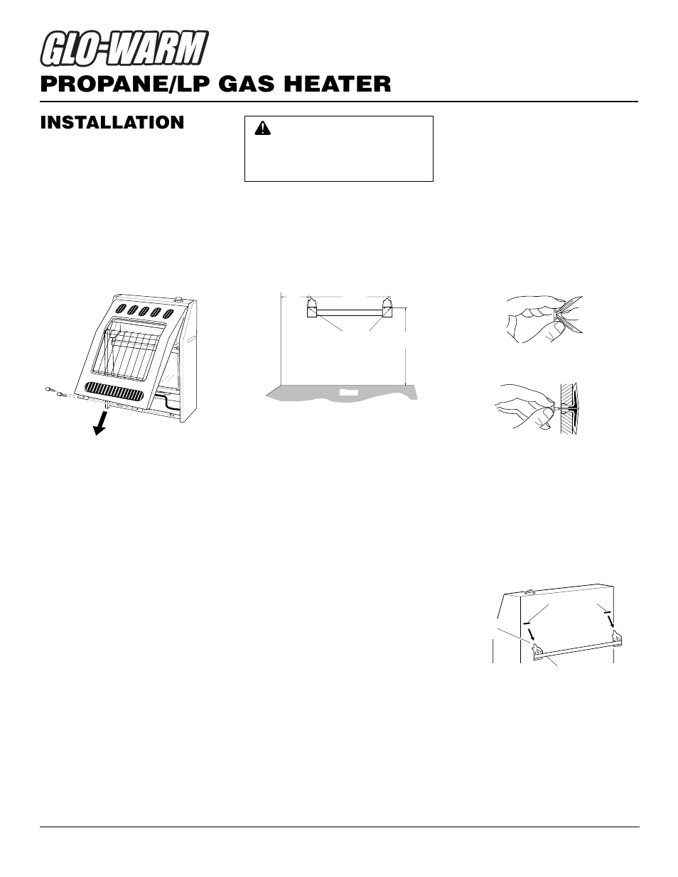 Propane/lp gas heater, Installation, Continued | Desa FB-60BA User Manual | Page 8 / 26