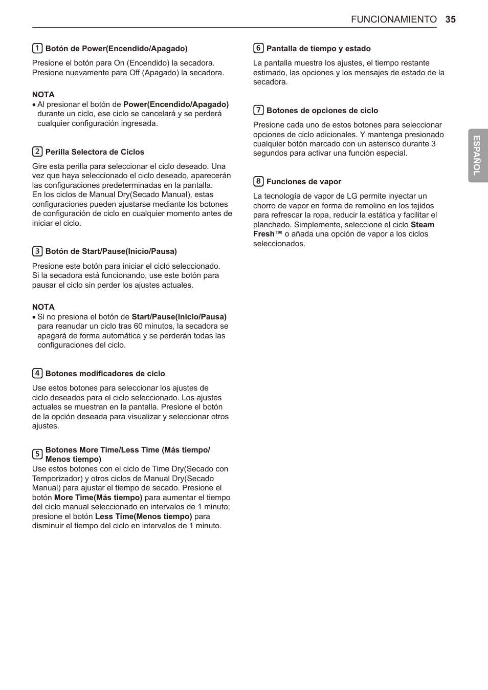 LG TurboSteam Series 27 Inch Electric Dryer User Manual and Installation Guide User Manual | Page 97 / 124