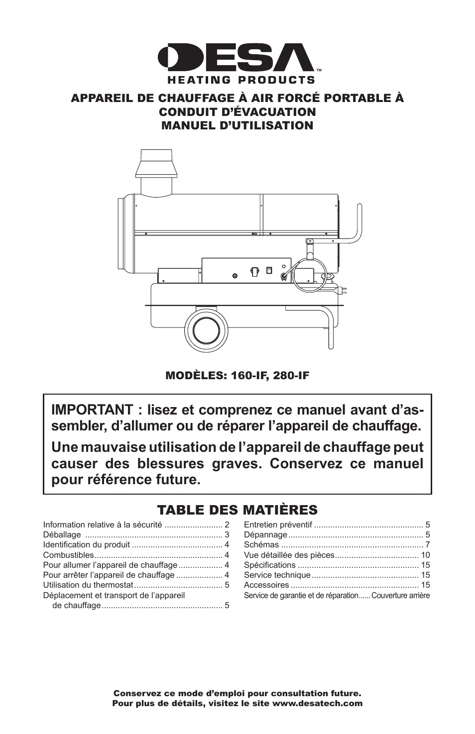 Desa 280-IF User Manual | Page 33 / 48