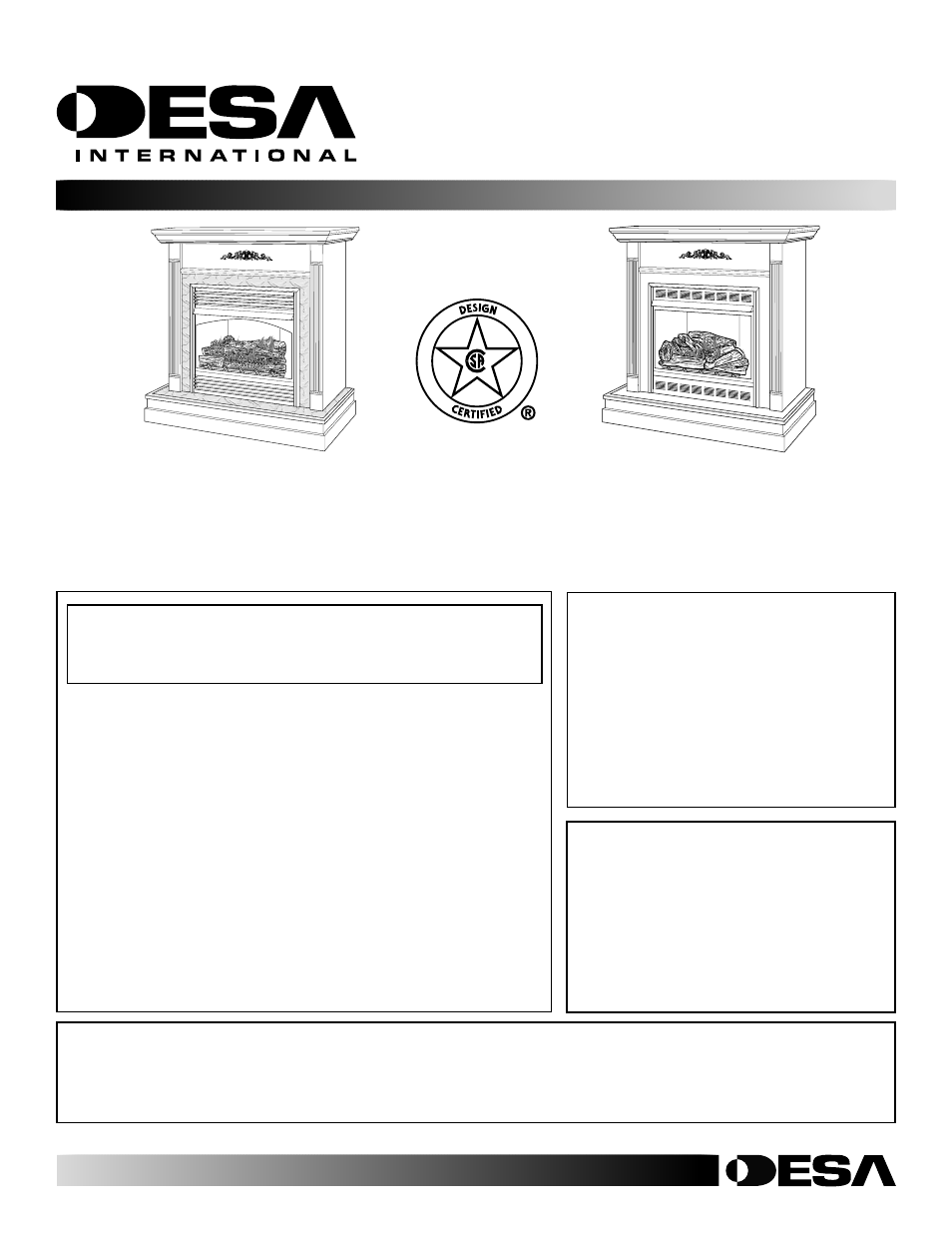 Desa CGEFP33PR  EN User Manual | 50 pages