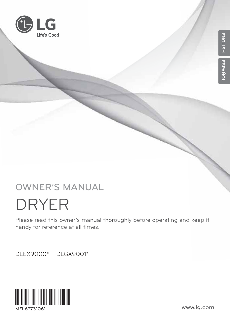 LG Signature Series TurboSteam Series 29 Inch Electric Smart Dryer Owners Manual User Manual | 108 pages