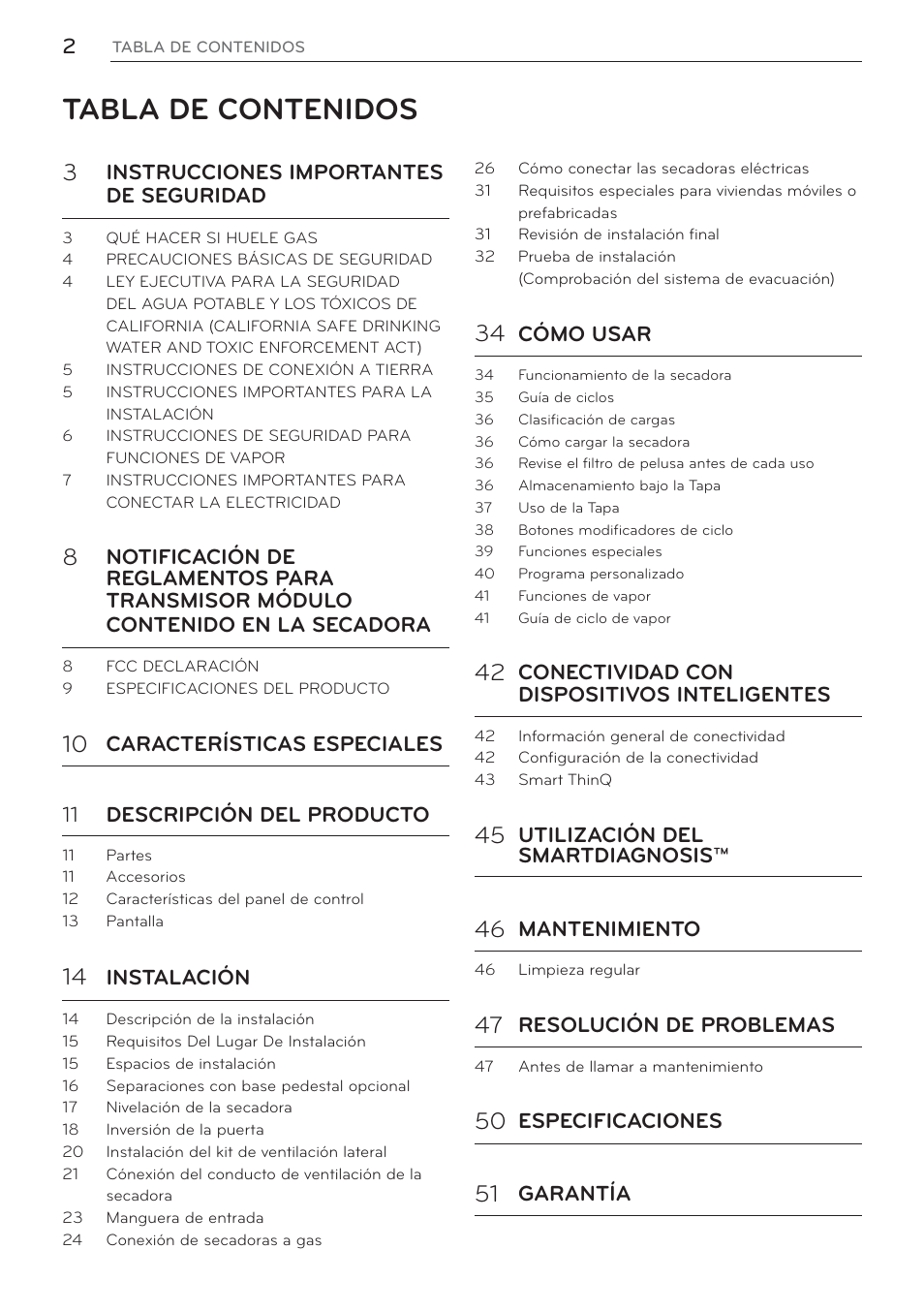 LG Signature Series TurboSteam Series 29 Inch Electric Smart Dryer Owners Manual User Manual | Page 54 / 108