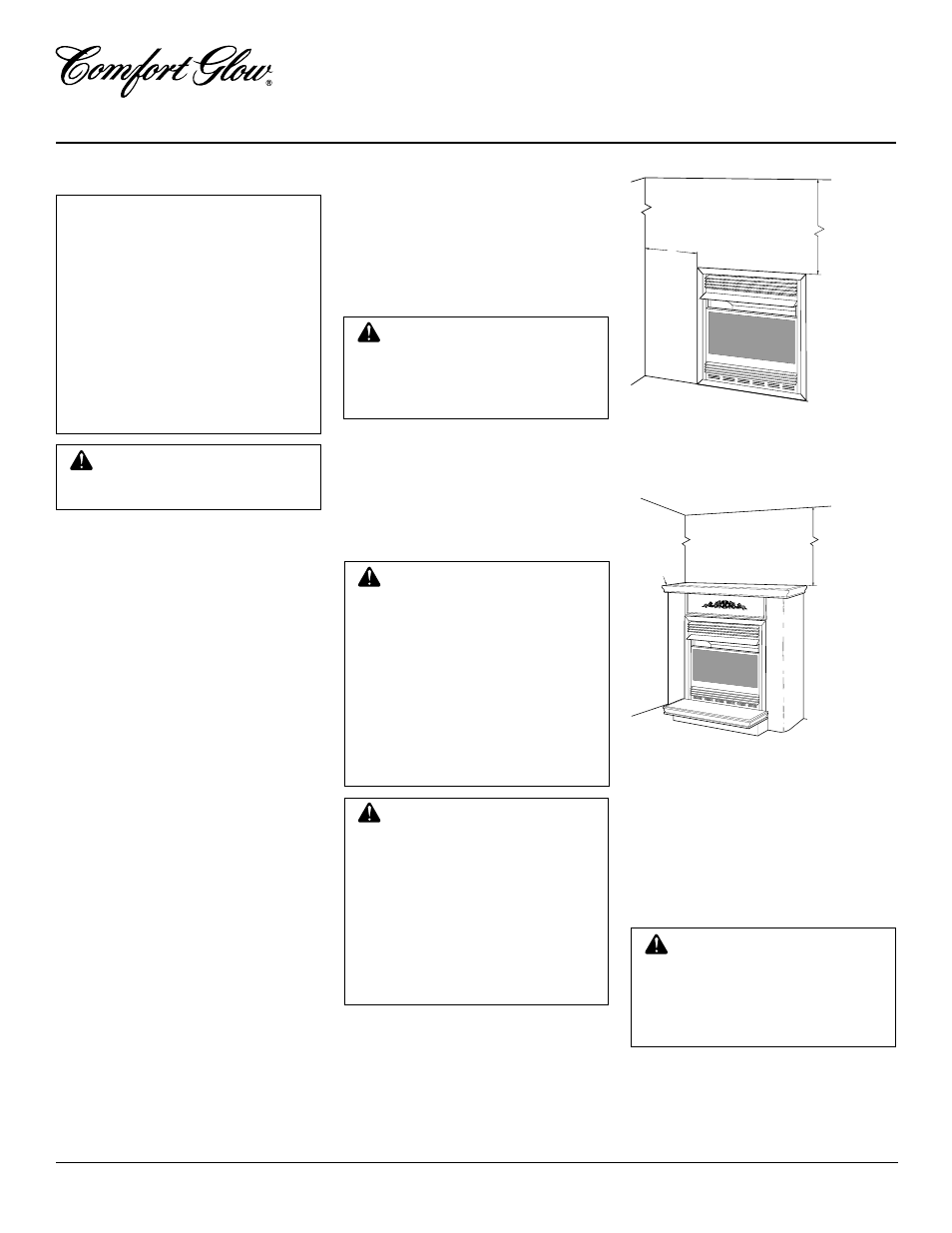 Vent-free propane/lp gas compact fireplace, Cgcftp, Installation | Check gas type, Installation items, Locating fireplace | Desa CGCFTP User Manual | Page 8 / 28