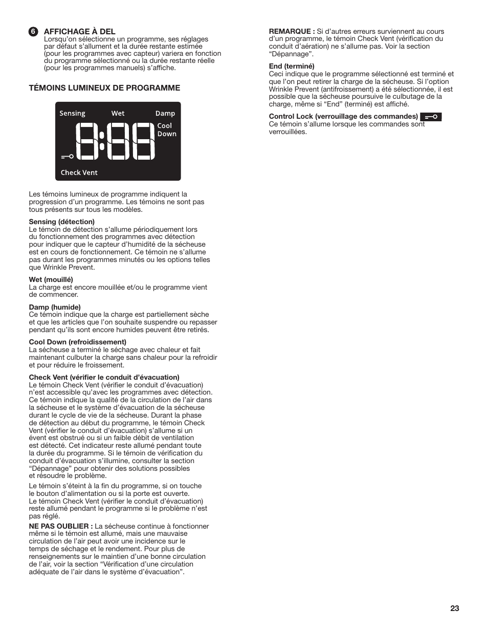 Amana 27 Inch Front Load Electric Dryer Owner Manual User Manual | Page 23 / 36