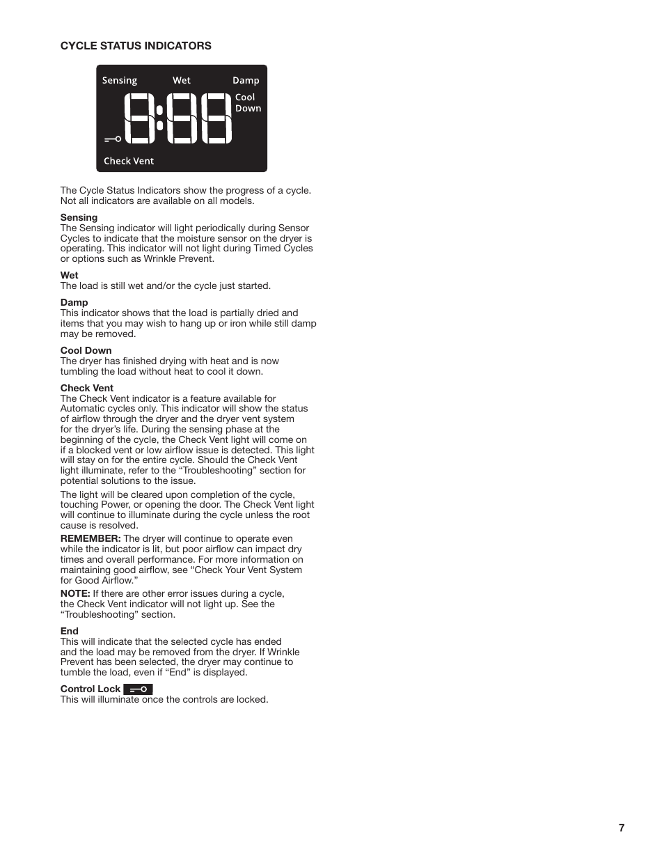 Amana 27 Inch Front Load Electric Dryer Owner Manual User Manual | Page 7 / 36