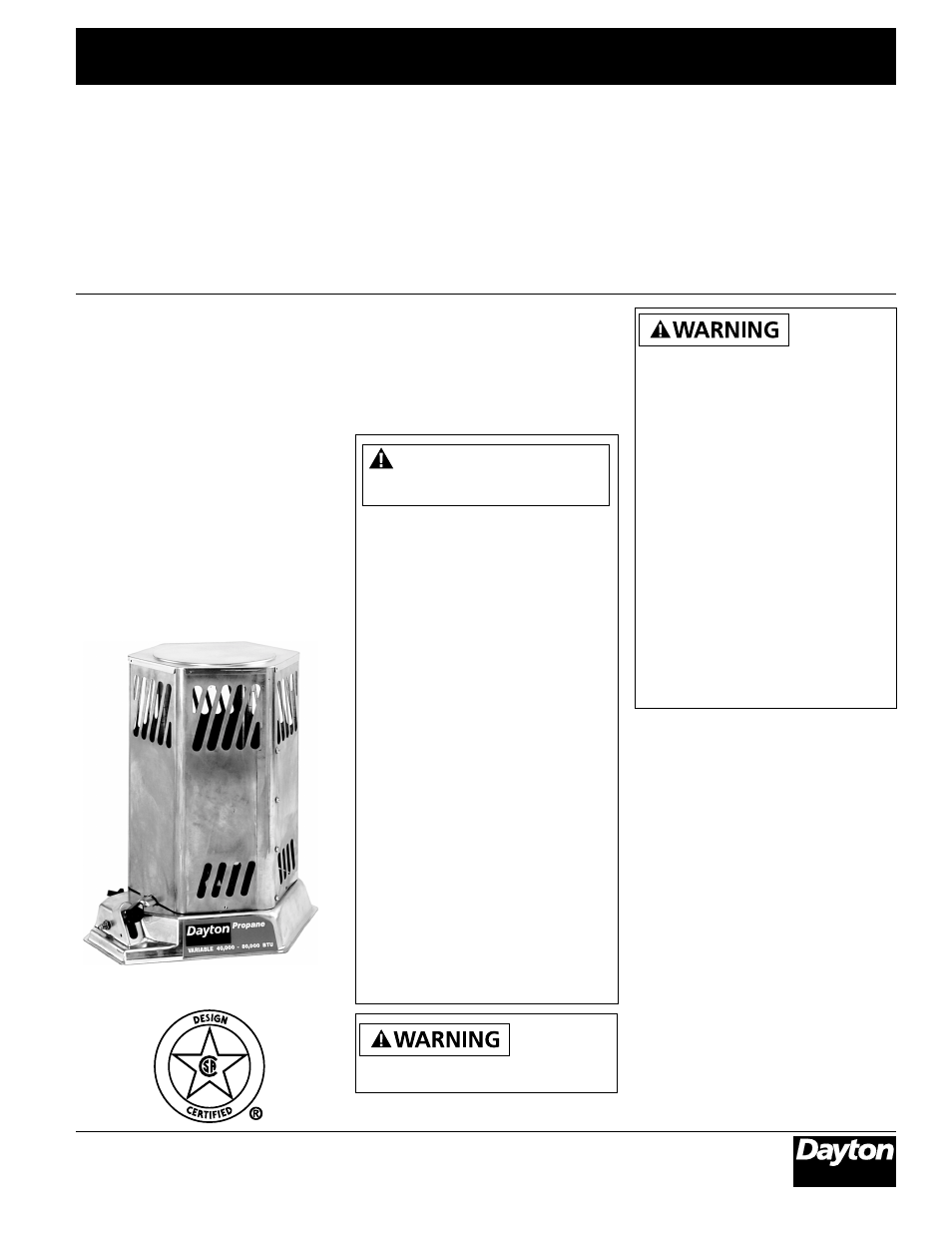 Dayton Electric 3VH22 User Manual | 10 pages