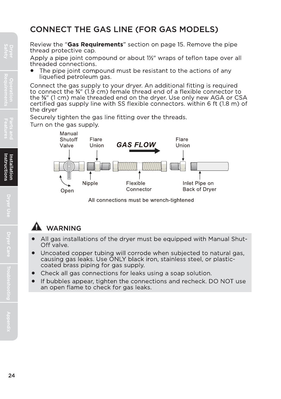 页 24 | MIDEA 27 Inch Electric Dryer Owner's Manual User Manual | Page 24 / 104