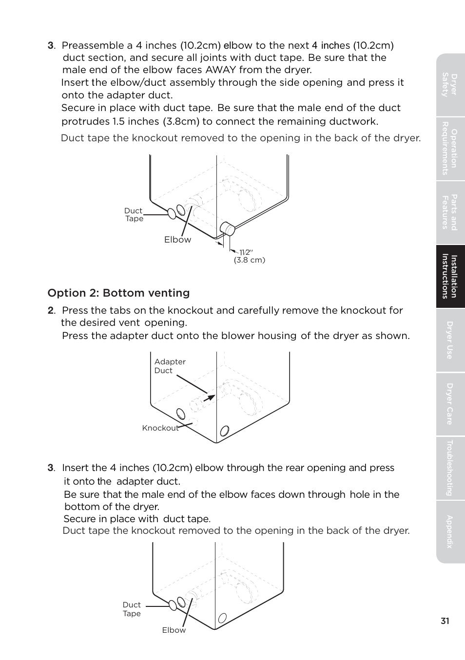 页 31 | MIDEA 27 Inch Electric Dryer Owner's Manual User Manual | Page 31 / 104