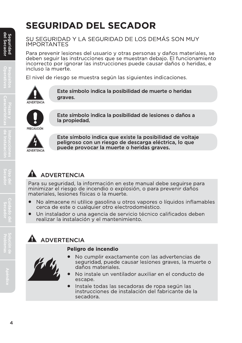 页 106 | MIDEA 27 Inch Electric Dryer Owner's Manual User Manual | Page 54 / 104