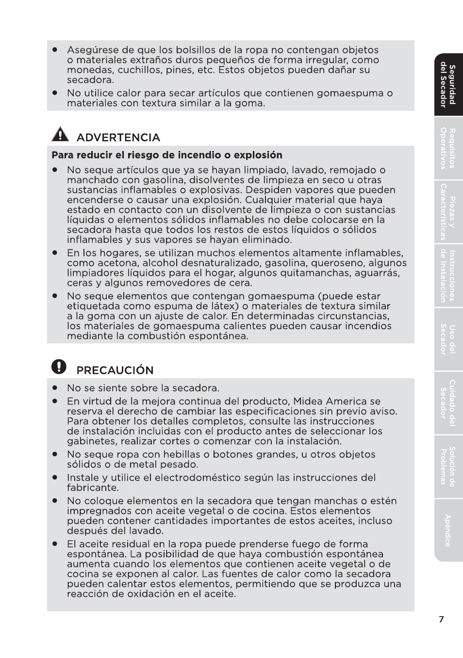 页 109 | MIDEA 27 Inch Electric Dryer Owner's Manual User Manual | Page 57 / 104