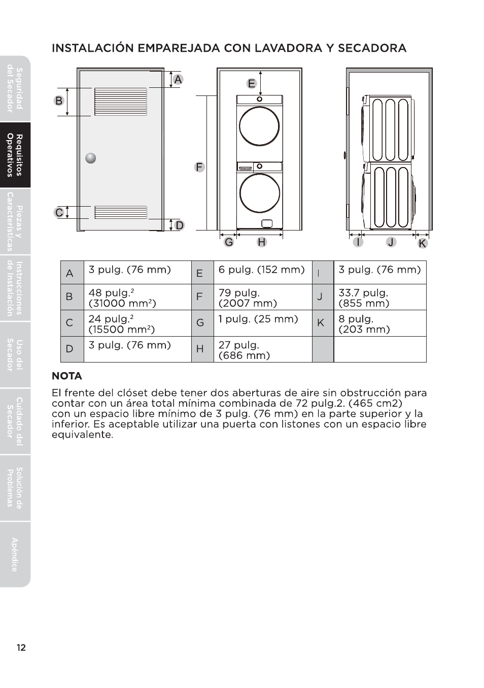 页 114 | MIDEA 27 Inch Electric Dryer Owner's Manual User Manual | Page 62 / 104