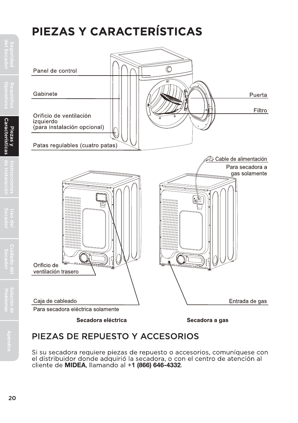 页 122 | MIDEA 27 Inch Electric Dryer Owner's Manual User Manual | Page 70 / 104