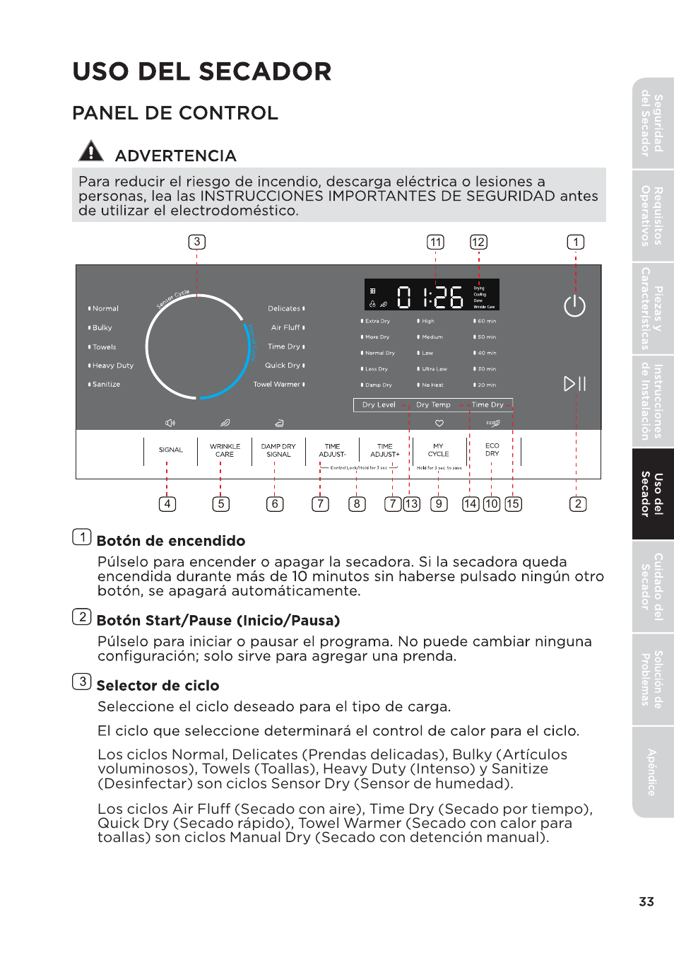 页 135 | MIDEA 27 Inch Electric Dryer Owner's Manual User Manual | Page 83 / 104