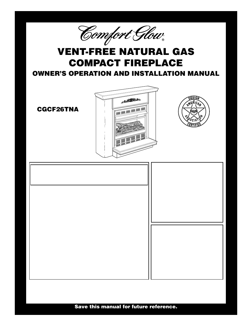 Desa CGCF26TNA User Manual | 24 pages