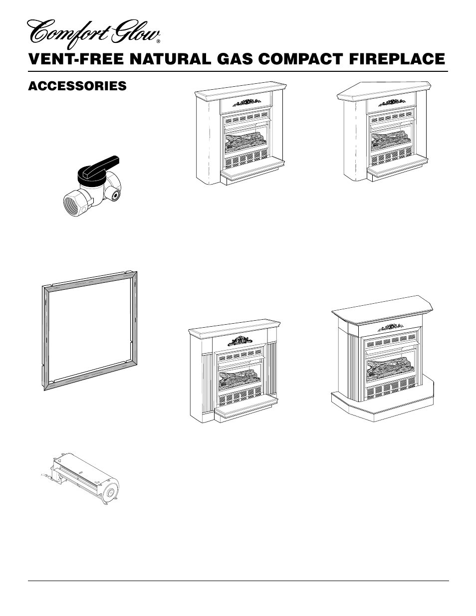 Vent-free natural gas compact fireplace, Accessories | Desa CGCF26TNA User Manual | Page 22 / 24