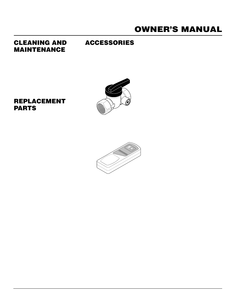 Owner’s manual, Accessories, Cleaning and maintenance | Replacement parts | Desa VVTR24 User Manual | Page 17 / 22