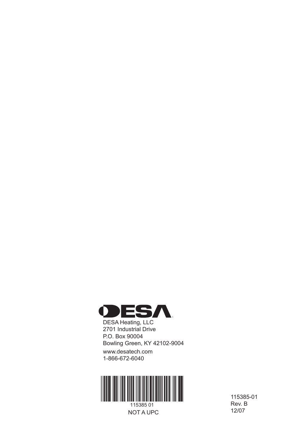 Desa B36L-M User Manual | Page 20 / 20