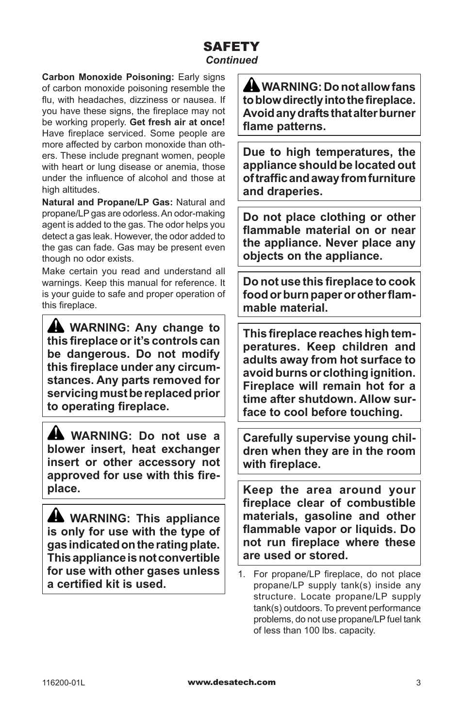 Desa CGCDV36PR User Manual | Page 3 / 44