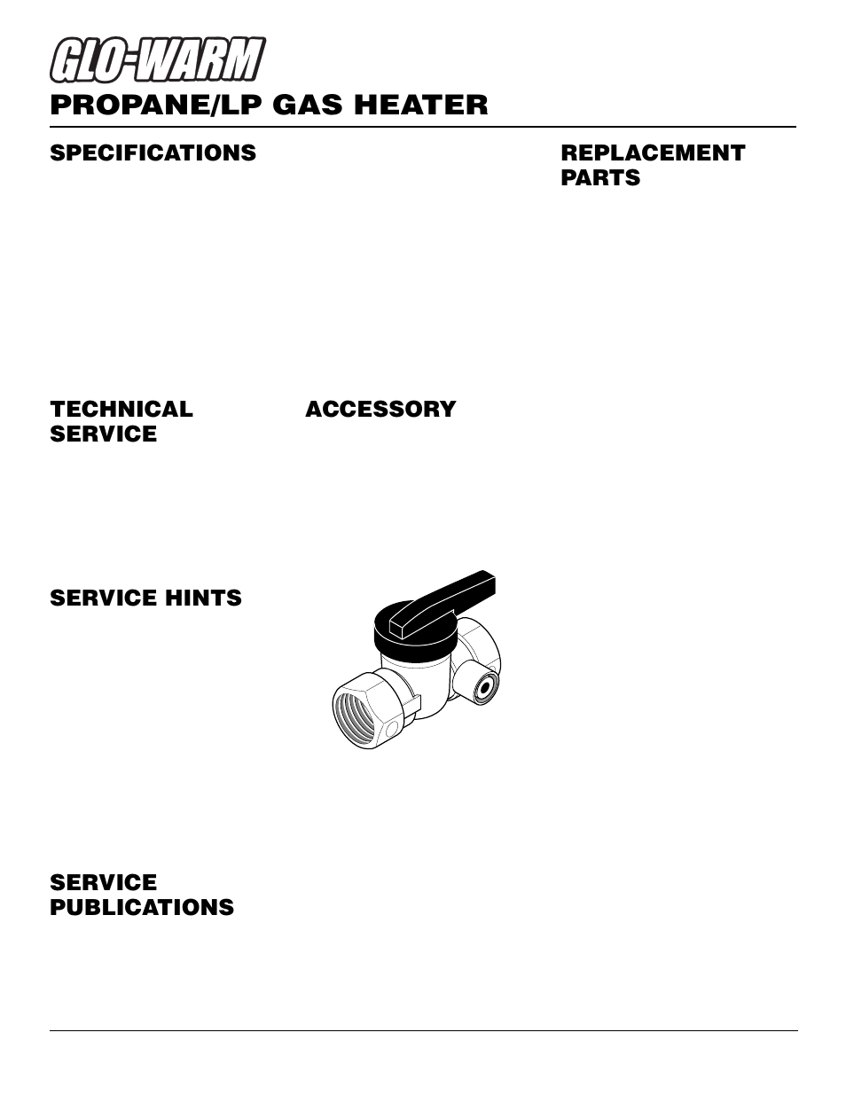 Propane/lp gas heater, Replacement parts, Service publications | Technical service, Service hints, Accessory, Specifications | Desa FB-2B User Manual | Page 16 / 20