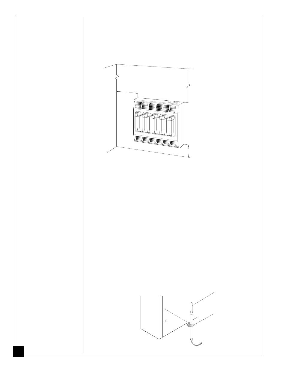 Installing to wall, Continued | Desa CFN2800BTB User Manual | Page 10 / 32