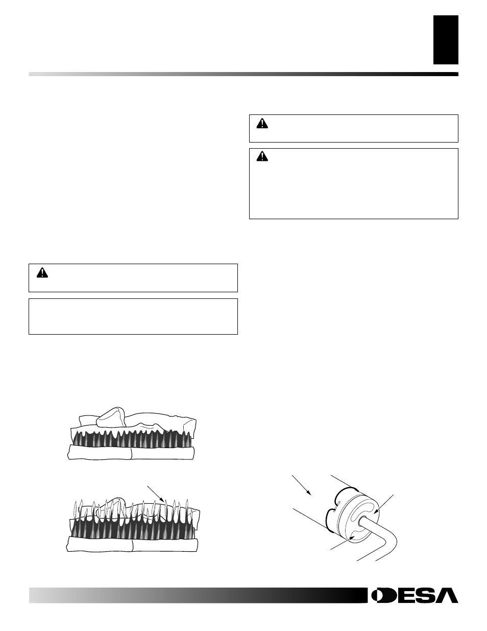 Inspecting burners, Cleaning and maintenance, Continued | Desa YGF33PRB User Manual | Page 21 / 40
