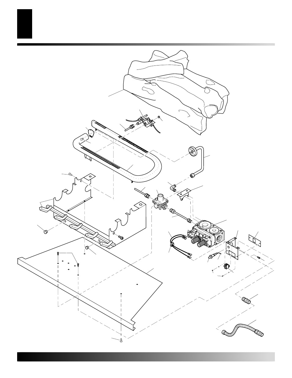 Illustrated parts breakdown, Fpvf33pra fpvf33nra (shown) | Desa YGF33PRB User Manual | Page 30 / 40